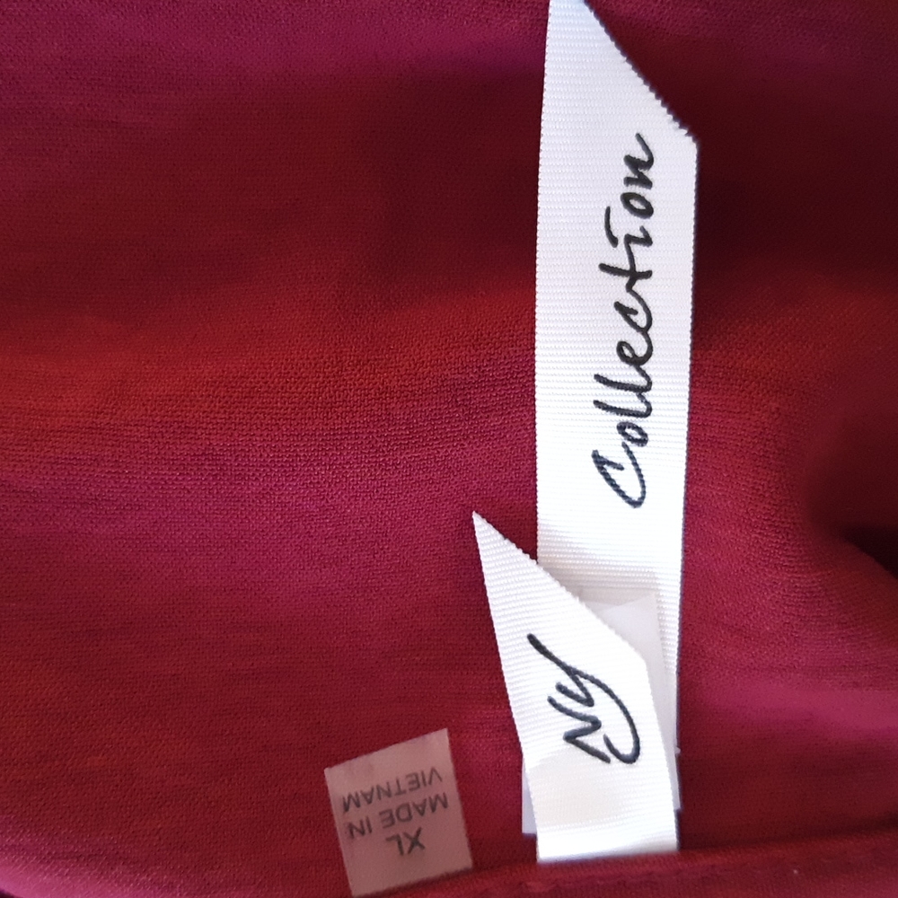 NY Collection Button Down Blouse - Picture 4 of 7